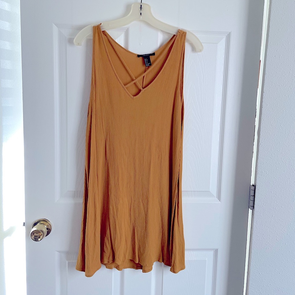 Mustard summer dress